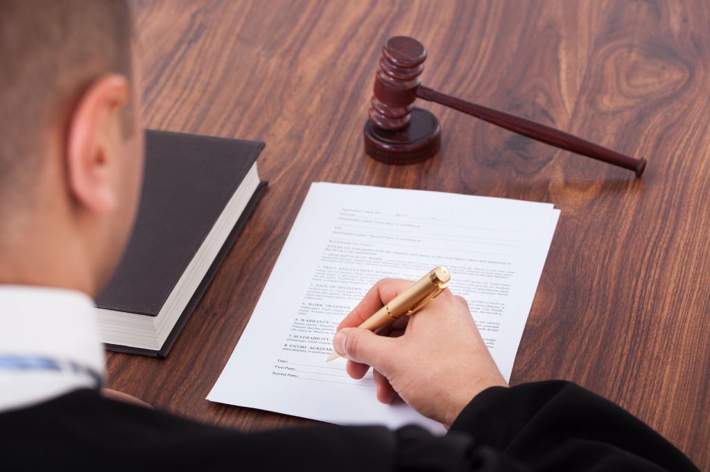 Attorneys signing the approval document