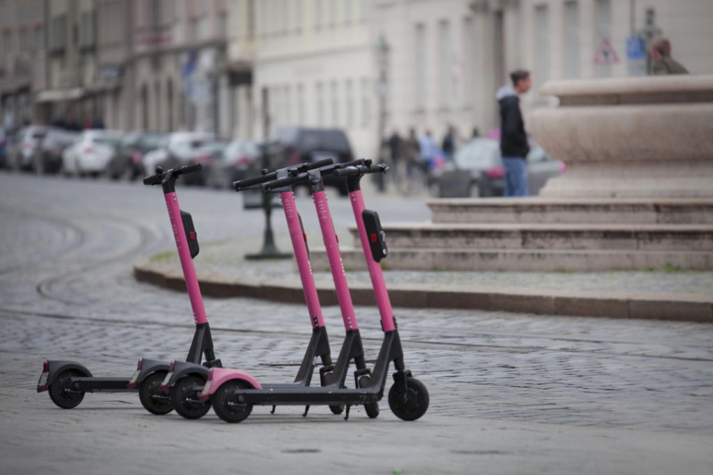 Boy on Scooter Photo of a boy on Scooter